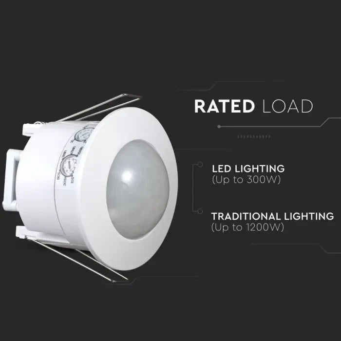 360 Degree Recessed PIR Ceiling Occupancy Motion Sensor Detector Light Switch