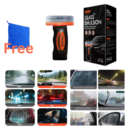 OGAS GLACO COMPOUND ROLL ON GLASS COMPOUND CLEANER OILY FILM REMOVER CAR WINDOW