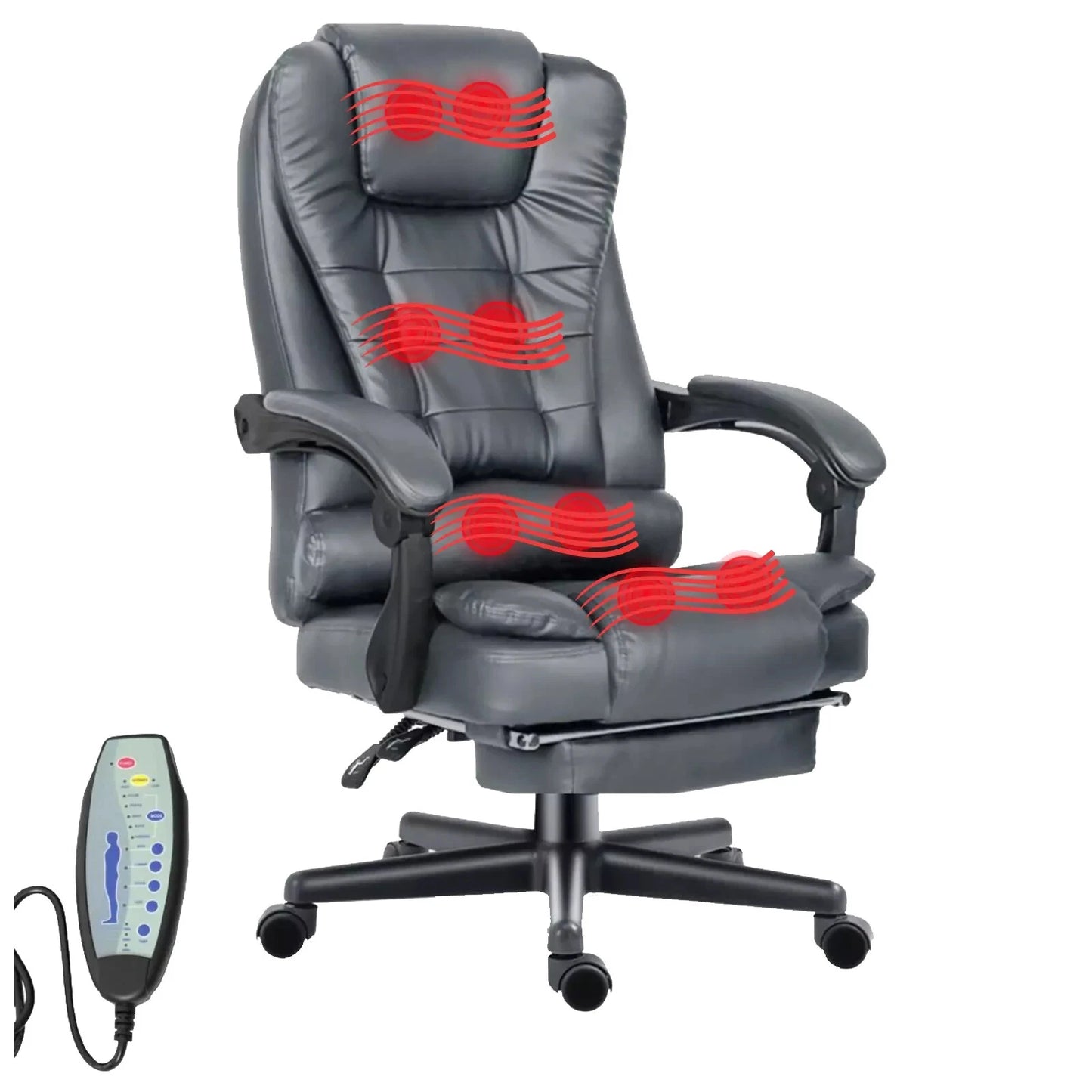 Massage Office Chair Swivel Recliner Computer Desk Gaming Chair