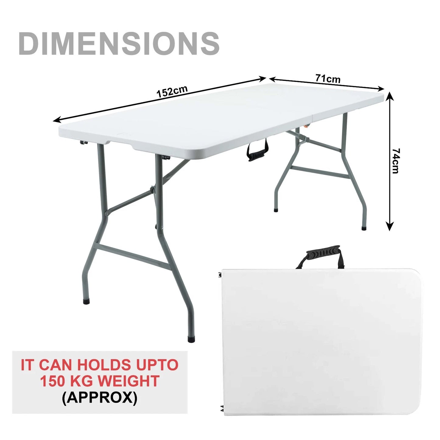 Catering Camping Heavy Duty Folding Trestle Table Picnic BBQ Party 4ft & 6ft