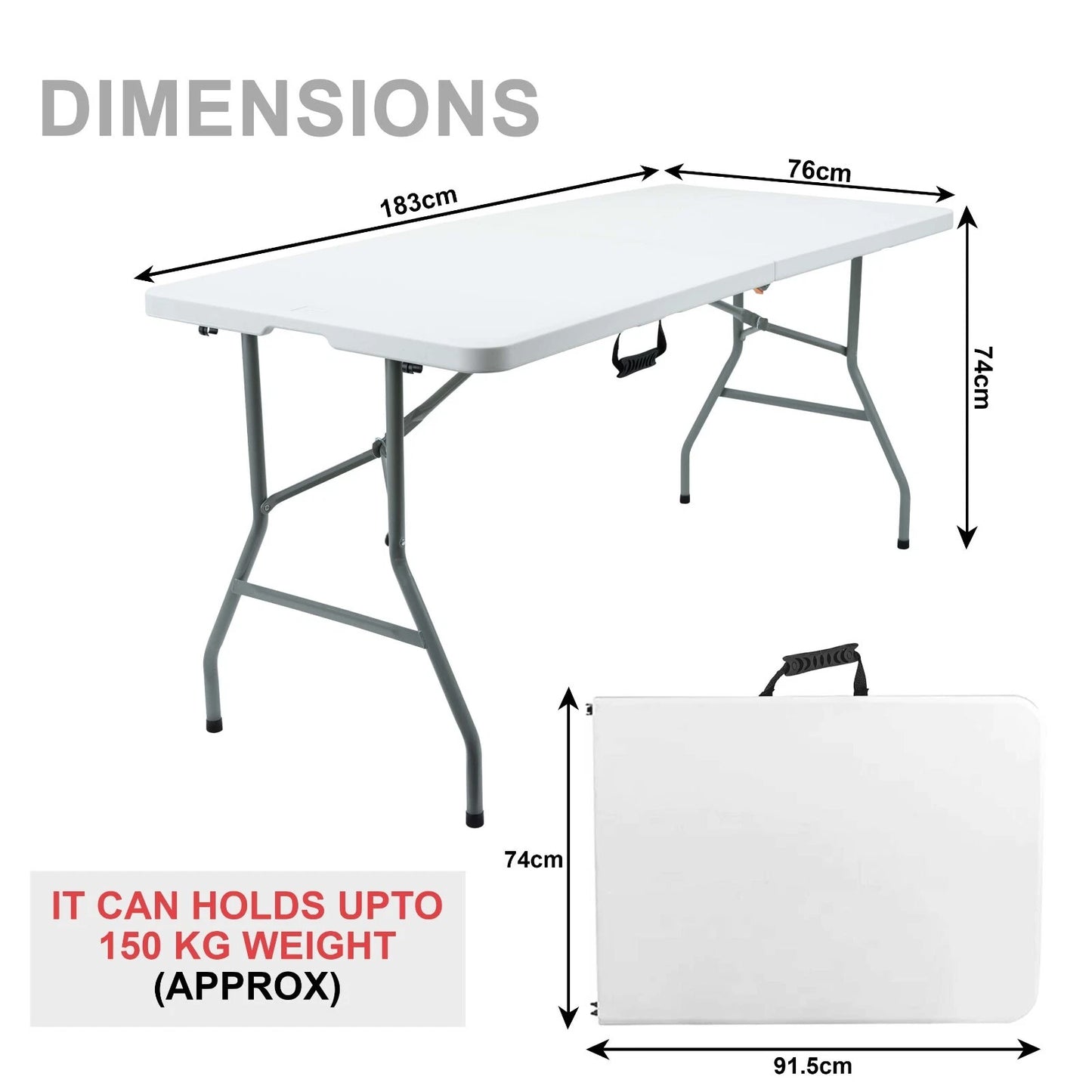 Catering Camping Heavy Duty Folding Trestle Table Picnic BBQ Party 4ft & 6ft