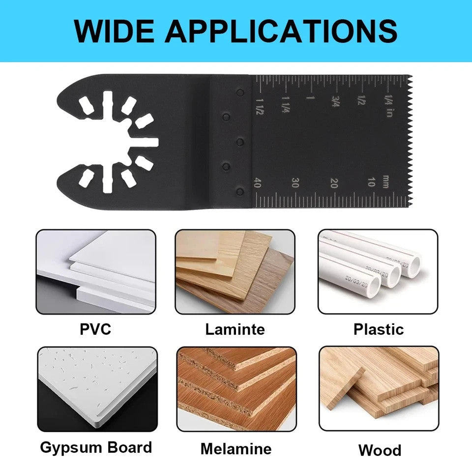 20-100PCS Oscillating Saw Blades Set Carbide  Multi Tool Blade Wood Metal Cutter