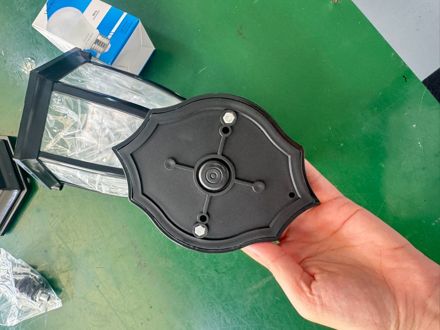 Wall-Mounted Outdoor Indoor Lantern Style Lamp Garden Home Lights with FREE BULB