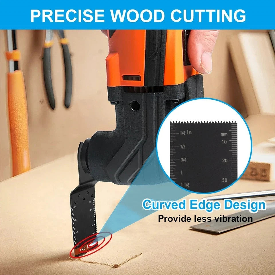 20-100PCS Oscillating Saw Blades Set Carbide  Multi Tool Blade Wood Metal Cutter