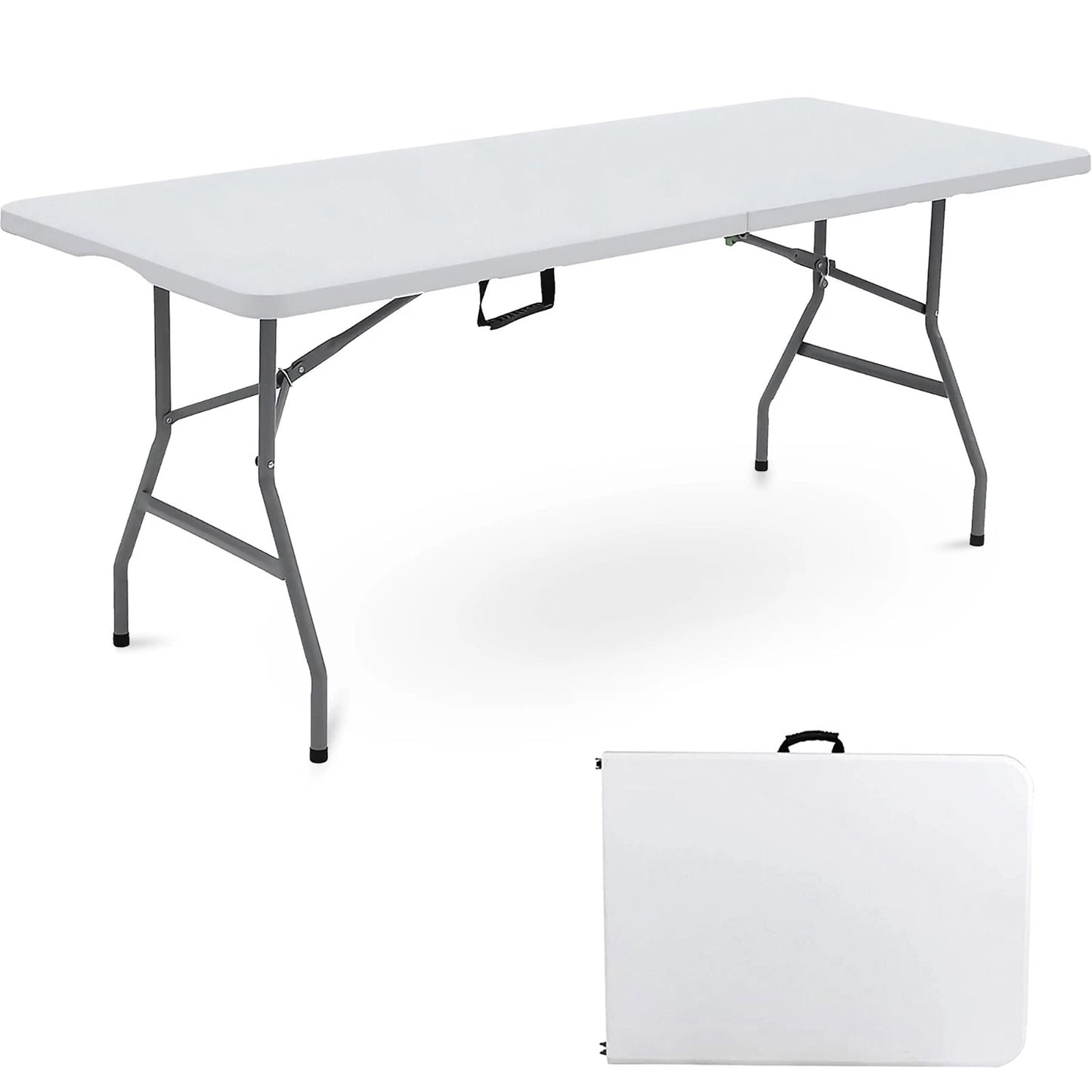 Catering Camping Heavy Duty Folding Trestle Table Picnic BBQ Party 4ft & 6ft