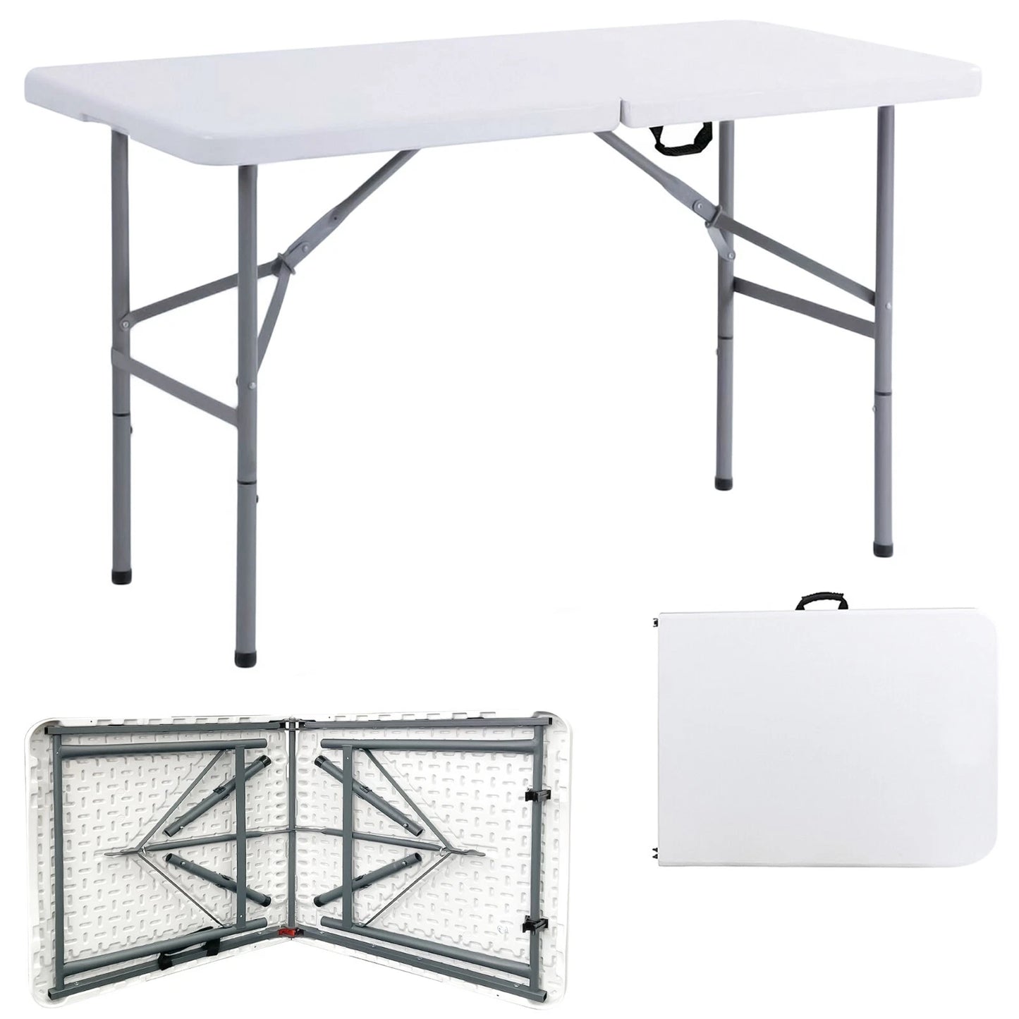Catering Camping Heavy Duty Folding Trestle Table Picnic BBQ Party 4ft & 6ft