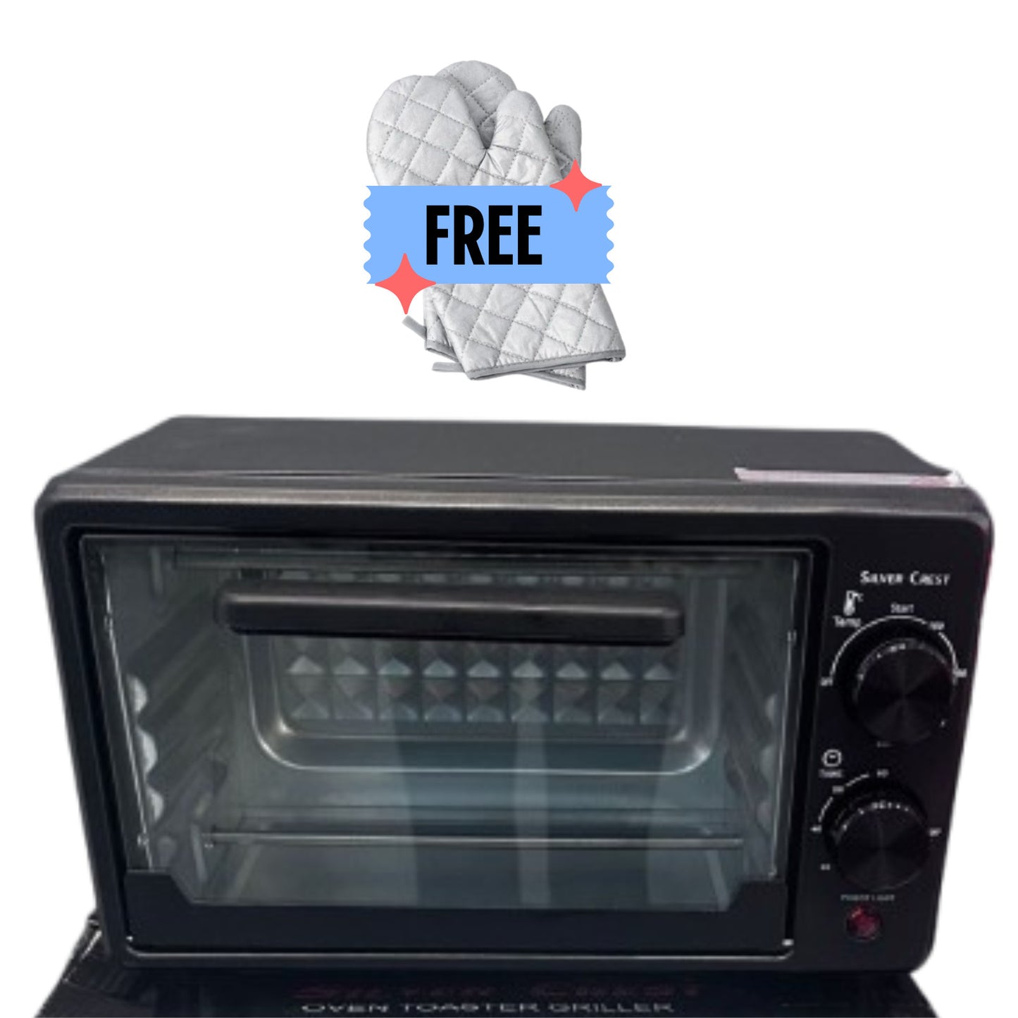 Mini Oven 12L Countertop Electric Toaster Oven with Adjustable Temp Timer