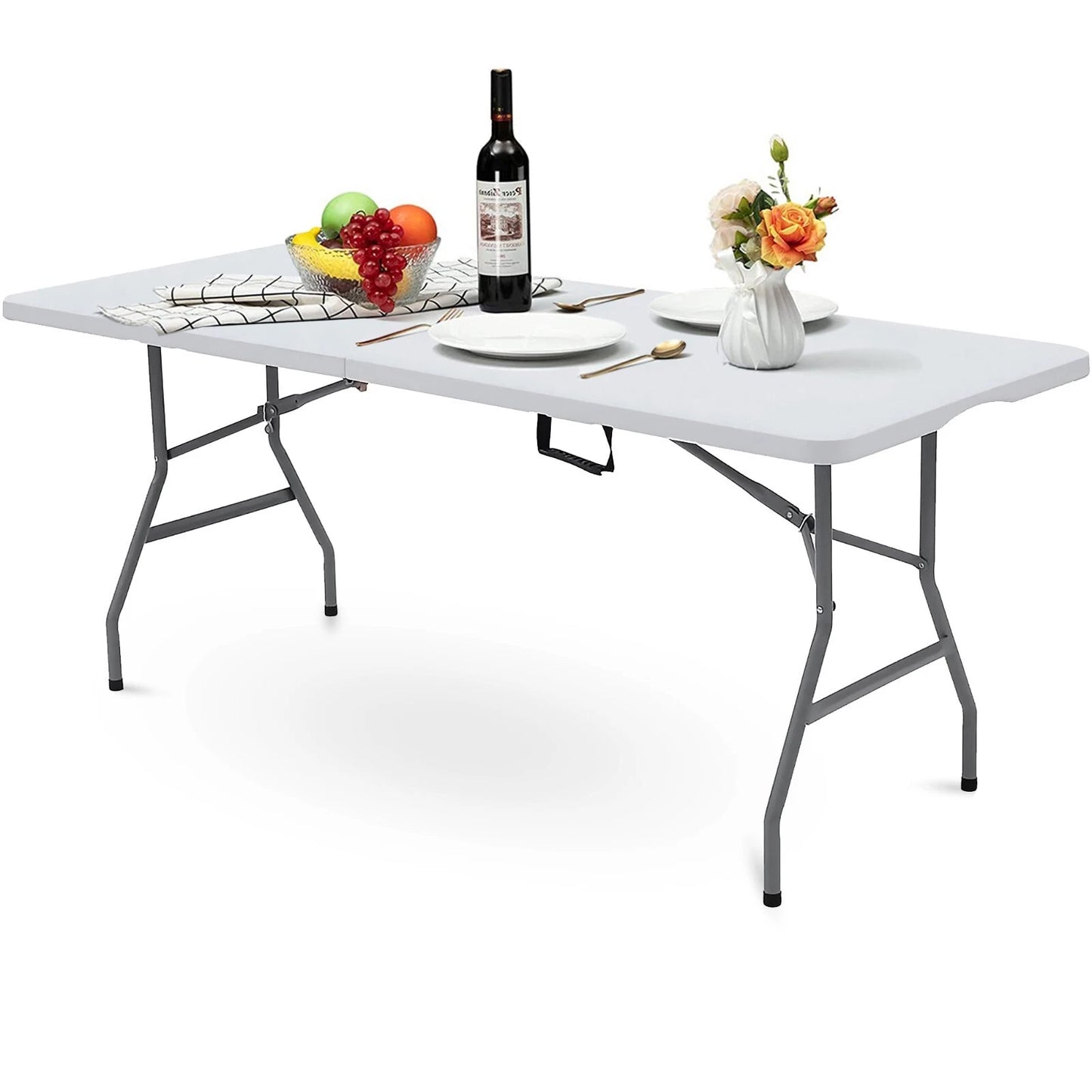 Catering Camping Heavy Duty Folding Trestle Table Picnic BBQ Party 4ft & 6ft