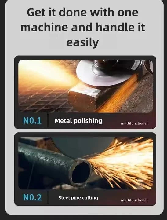 Mini cordless angle grinder polishing and cutting machine+2 battery charger 12V