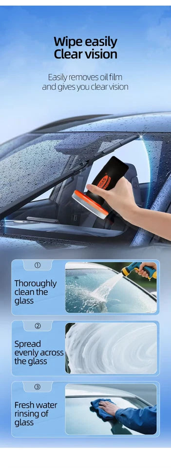 OGAS GLACO COMPOUND ROLL ON GLASS COMPOUND CLEANER OILY FILM REMOVER CAR WINDOW