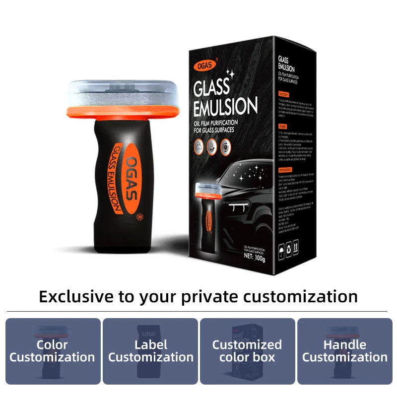 OGAS GLACO COMPOUND ROLL ON GLASS COMPOUND CLEANER OILY FILM REMOVER CAR WINDOW