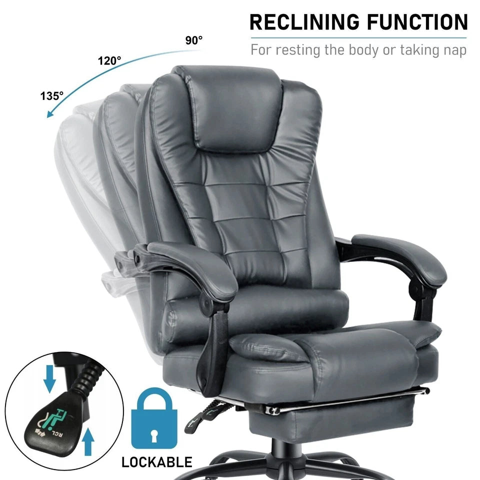 Massage Office Chair Swivel Recliner Computer Desk Gaming Chair