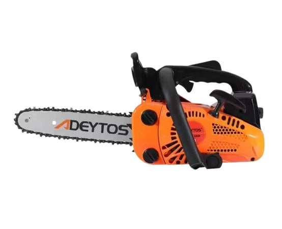 Top Handle Petrol Chainsaw 25cc 2 Stroke 12" Bar and 2 Chains Limbing Logs